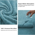 thumbnail image 2 of Jessy Home 12 Pack Turquoise Hand Towel Set 16"x31" Soft Highly Absorbent Quick Dry Bathroom Bath Hand Towels Microfiber Plush Towels, 2 of 7