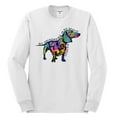 thumbnail image 2 of Wild Bobby, Colorful Dachshund Is My Spirit Animal Lover Mens Long Sleeve Shirt, White, Small, 2 of 3