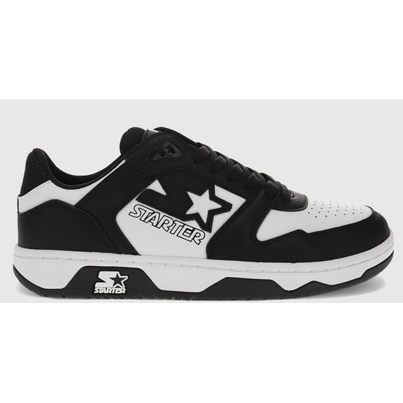 Starter Mens Breakaway Low Sneaker, Adult, Black/White, 12 M US