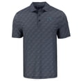 thumbnail image 2 of Men's Cutter & Buck Black Tampa Bay Rays Pike Eco Pebble Print Stretch Recycled Polo, 2 of 3