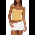 thumbnail image 3 of Camisola Básica Sin Mangas con Tirantes Finos Ajustables para Mujer Amarillo L, 3 of 8