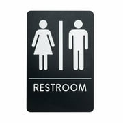 Unisex Restroom Sign, ADA-Compliant Bathroom Door Sign for Offices, Businesses, and Restaurants | Made in USA