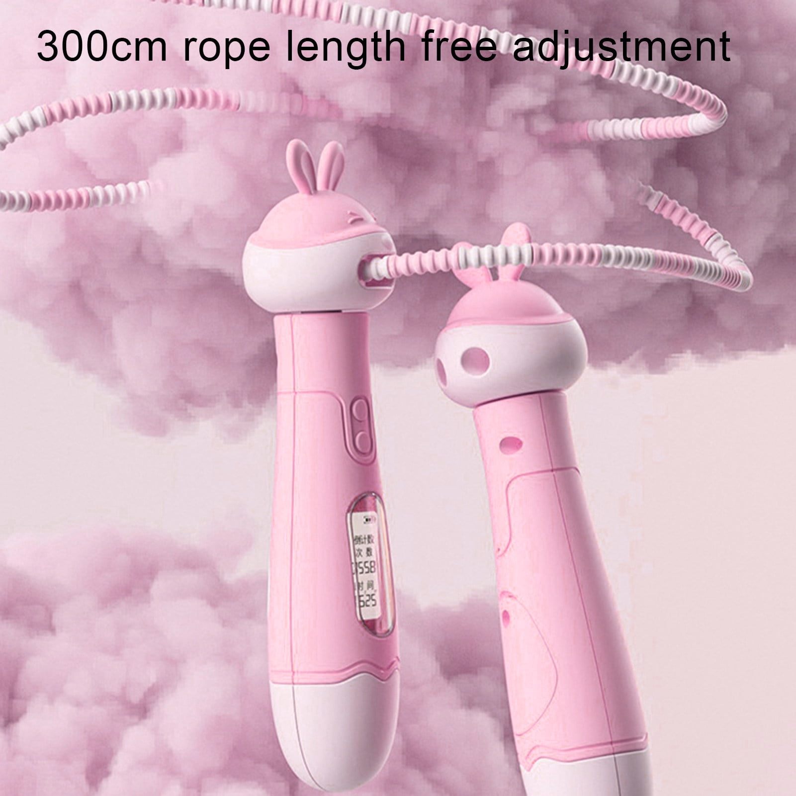 Sportteer Skipping Rope Fitness Jump Rope Jump Rope with Counter: Length Adjustable -free Ergonomic Handle Skipping Rope Workout Fitness Equipment for Kids
