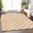 thumbnail image 5 of HomeRoots 677429 10 x 14 ft. Peach & Ivory Polka Dot Washable Machine Made Rectangle Area Rug with UV Protection, 5 of 9