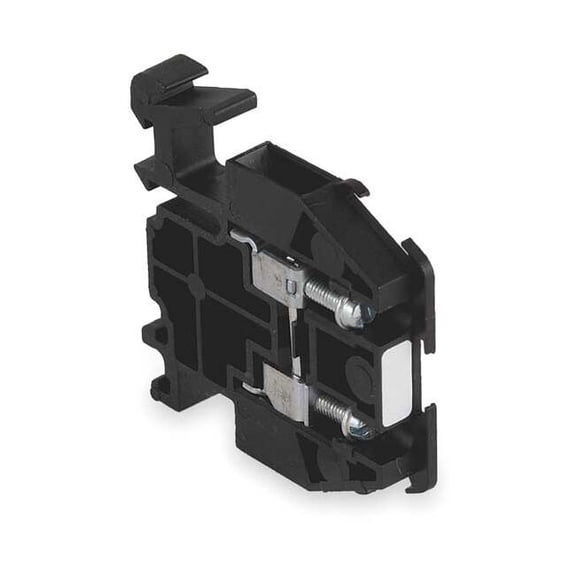 Terminal Block, Solderless Box Lug, 1 Pole, 30 A, 600 V AC/DC, 10 AWG, Screw Termination, Black