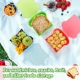 thumbnail image 2 of 2Pcs/4Pcs 20 Oz Sandwich Containers for Kids - Toast Shape Lunch Box with Lids, Reusable BPA Free Plastic, Microwave & Freezer Safe, Small Food Storage Case for Kids Adults Snack Meal Prep, 2 of 6