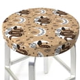 thumbnail image 3 of Lsque Snake And Flower Round Bar chair cushion covers Velvet Fabric Premium Comfort Protects from Scratches and Stains for 14-17 Inch Chair- 14 inch, 3 of 7