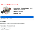 thumbnail image 2 of Knock Sensor - Compatible with 1999 - 2000 Cadillac Escalade, 2 of 2