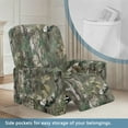 thumbnail image 4 of Renewold Stretch Recliner Couch Cover Heavy Duty Reclining Chair Cover 4 Pieces Lazy Boy Recliner Chair Slipcover Thick Soft Furniture Protector, Camo Hunting Forest Green, 4 of 8