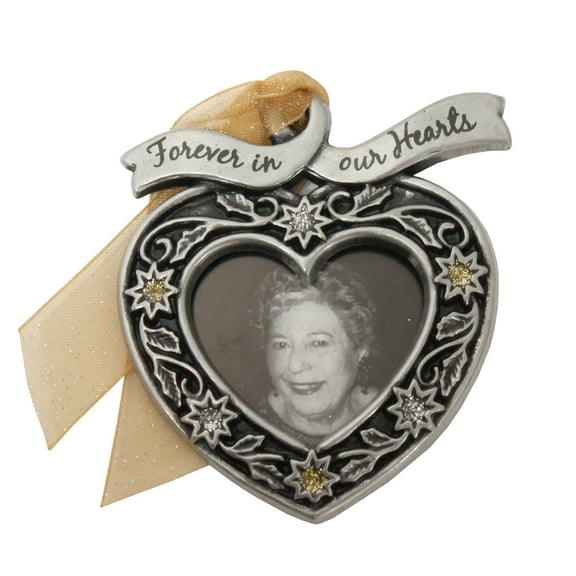 Forever In Our Heart Picture Frame Memorial Christmas Ornament