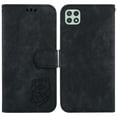 thumbnail image 2 of Compatible with Samsung Galaxy A22 5G Embossed Cute Tiger Flip Folio Wallet Case Card Pocket Holder Cover, 2 of 5