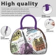 thumbnail image 4 of Insulated Lunch Bag Women Zipper Closure Lunch Tote for Adult Men Leakproof Cooler Lunch Bags for Weekend Picnic/Beach Party (Paris ), 4 of 7