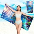 thumbnail image 1 of YiJuHui Turtle Beach Towel Large Microfiber Fast Drying Absorbent Oversized Sand Free Quick Dry Lightweight for Adults, Swimming, Surfing, Pool, Gym, Yoga, Travel, Picnic, Camping Outdoor Blanket, 1 of 6