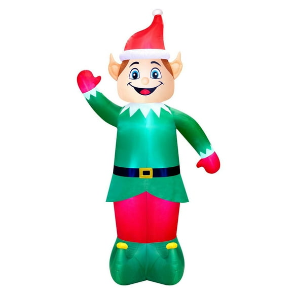 Occasions Noël Elfe ondulant colossal gonflable de 20 pieds