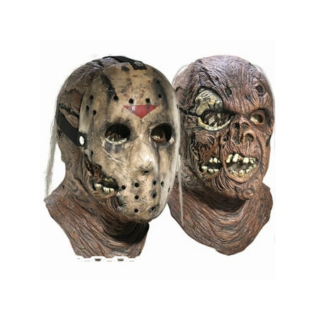 Deluxe Adult Jason Overhead Latex Mask with Removable Hockey