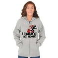 thumbnail image 3 of Tried It Home Nerd Science Project Zip Up Hoodie Men's Women's Brisco Brands M, 3 of 5