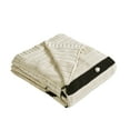 thumbnail image 2 of Modern Threads 100% Cotton Kint Throw, 50" x 70", Tarek, Ivory/Black, 2 of 2