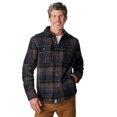 thumbnail image 2 of Free Country Men's Chill Out Fleece Shirt Jacket Navy Plaid XXL, 2 of 3