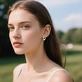thumbnail image 2 of S925 Sterling Silver Rainbow Hoop Earrings Twisted Hoop Earrings Colorful Cubic Zirconia Earrings Lightweight Simple Huggie Earrings for Women, 2 of 5