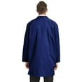 thumbnail image 2 of Toptie Unisex Scrubs Lab Coat Professional Doctor Uniform Workwear Long Sleeve Shop Coat-Navy-XL, 2 of 3