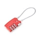 thumbnail image 4 of Cerraduras de la seguridad de la seguridad aprobada TSA Cerradura de la cerradura de la contraseña de la combinación de 3 dígitos (Rojo), 4 of 4