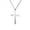 Silver, variant on Gold Softball Bat Cross Pendant Bible Verse Stainless Steel Necklace Jewelry Gift