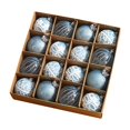 thumbnail image 4 of 16 piezas de adornos de bolas de Navidad BLESIY decoraciones irrompibles para árboles de Navidad Azul, 4 of 8