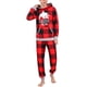 thumbnail image 4 of Pijamas Navideños A Juego, Cuello Con Capucha, Manga Larga, Conjunto De Pijamas Navideños Familiares, Pies Cónicos, Cintura Suelta Roja Para Fiestas ANGGREK Rojo HOMBRE XL, 4 of 8