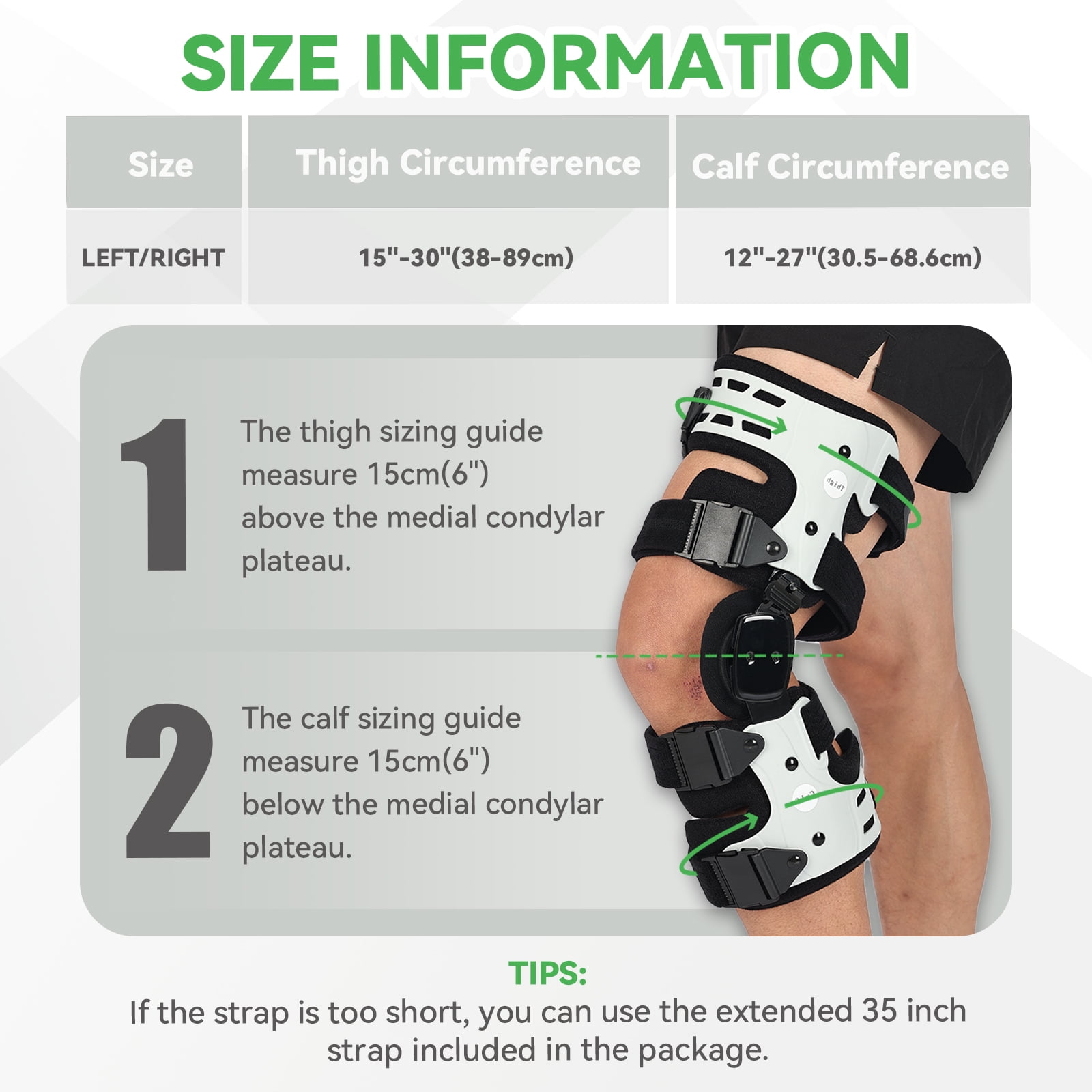 Orthomen Upgraded OA Unloader Knee Brace for Men and Women, Medial Arthritis Pain & Osteoarthritis Offloader, Bone on Bone Cartilage Joint Support with Valgus/Varus Built-in Hex Key, Right