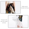 thumbnail image 2 of Praying Hands Chic Chiffon Women's Beach Dress - Elegant Summer Dresses, Beach Skirt Fol, 2 of 6