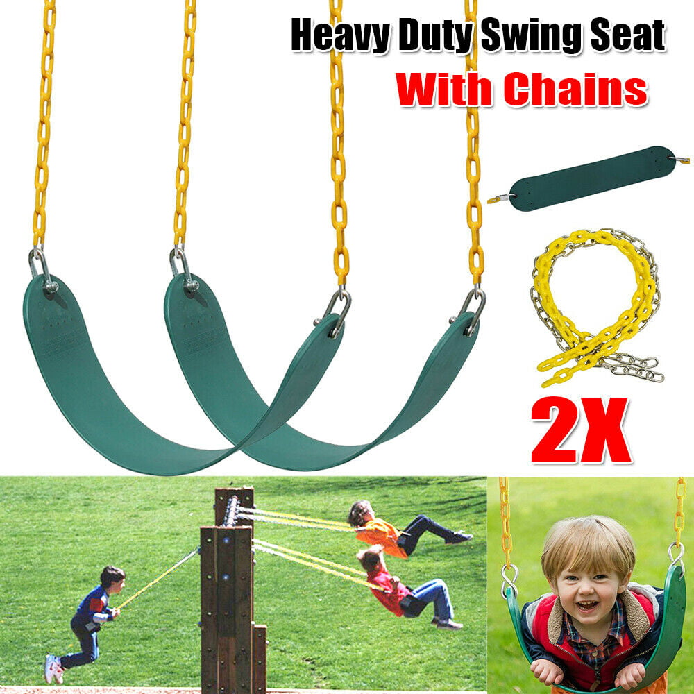 Details about   Heavy Duty Swing Seat Set Green Outdoor Playground Jungle Replacement Chains US 