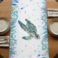 thumbnail image 5 of Table Runners 72 Inches Long Dress Scarves, Sea Turtle Coastal Farmhouse Kitchen/Dining Table Runner, Coffee Tablerunners, Summer Nautical Starfish Coral Ocean 14x72 Inch, 5 of 9