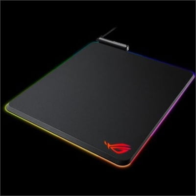 ASUS ROG Balteus Vertical Gaming Mouse Pad with Hard Micro-Textured Gaming Surface, USB Pass-Through, Aura Sync RGB Lighting and Non-Slip Base (12.6” X (Best Hard Surface Mouse Pad)