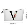 thumbnail image 3 of Alphabet Initial Cosmetic Bag, Travel and Daily Makeup Organizer, Durable Fabric, Personalized Gift for Women, Mom, Bridesmaid, Large Capacity for Lipstick, Keys, Toiletries, Stylish Storage, 3 of 6
