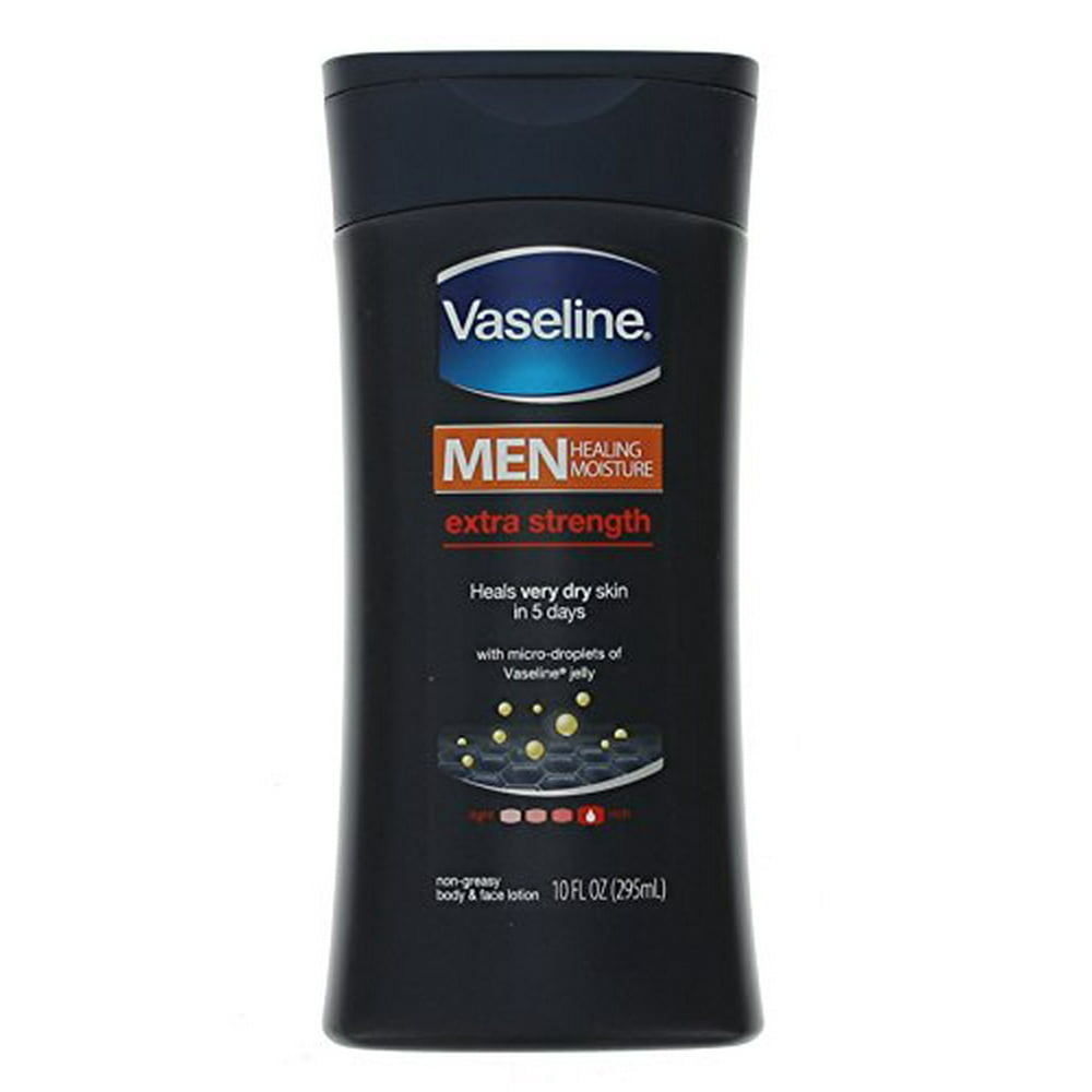 Vaseline Extra Strength Body And Face Lotion For Men 10 Ounce 7971