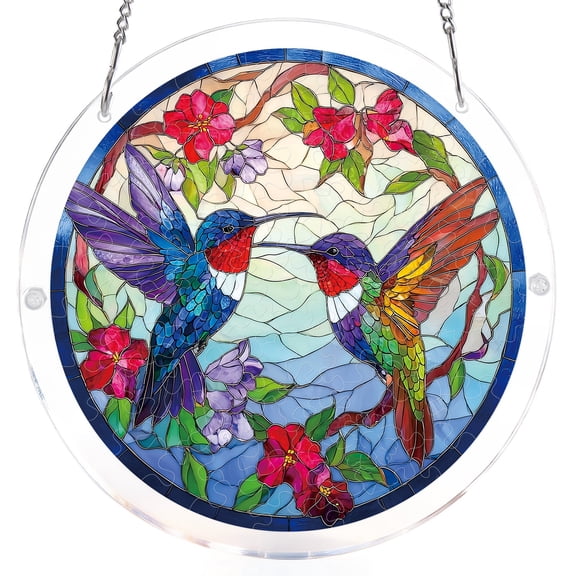 YujiCraft Acrylic 2D Puzzle Suncatcher Window Hanging Decor for Home, Style A