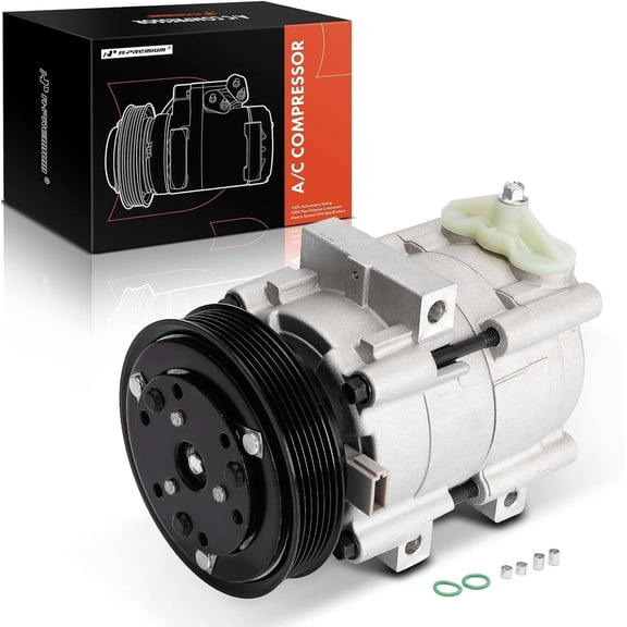 A-Premium A/C Compressor with Clutch Compatible with Ford Focus 2.0L 2.3L 2003 2004 2007