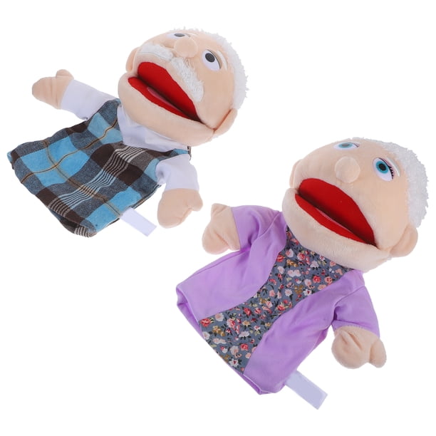 ColoMX 2 piezas de cuentos de cuentos títeres de mano de bricolaje de diy juguete niños títeres de mano de la mano títere