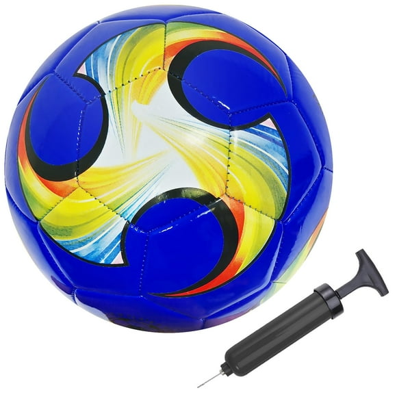 Balón de fútbol ABAJI, tamaño 2-5, patrón colorido con inflador