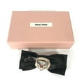 thumbnail image 5 of Pre-Owned Miu Miu 5AJD36 Accessories Brooch Black (Good), 5 of 9