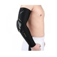 thumbnail image 1 of Protège-bras en Nid d'Abeille Extensible pour Coudières, Baseball, Basketball, Cyclisme - Noir 2 Pcs, 1 of 6