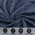 thumbnail image 4 of CBCHome Cozy Chenille Sherpa Throw Blanket - Soft, Plush, Fluffy Sofa and Bed Throw, Great Gift for Women, Teens - All Season Home Décor (Vintage Indigo, 50" x 60"), 4 of 8