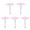 Pink, variant on 10 Inch Diam Plant Umbrella, Outdoor UV Protection Plant Shade, Mini Parasol Provides Shade to Defend Plants from Blazing Sun, Windproof Sunshade for Garden Balcony Patio Plants