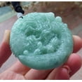 thumbnail image 3 of Certified Green Burma Natural A Jade jadeite Pendant Dragon Mouse Rat Peanut Ruyi Necklace 589375 TN, 3 of 8