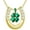 Gold, variant on 4 Leaf Clover Necklace 925 Sterling Silver Green Clover Pendant Jewelry for Women Christmas Birthday Gifts