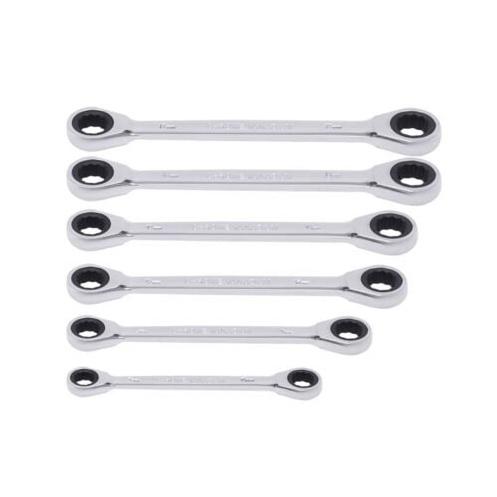 Extra Long Ratchet Wrenches Set Wrench Set W/ Metric 8mm-19mm 45#Steel 6 Pcs