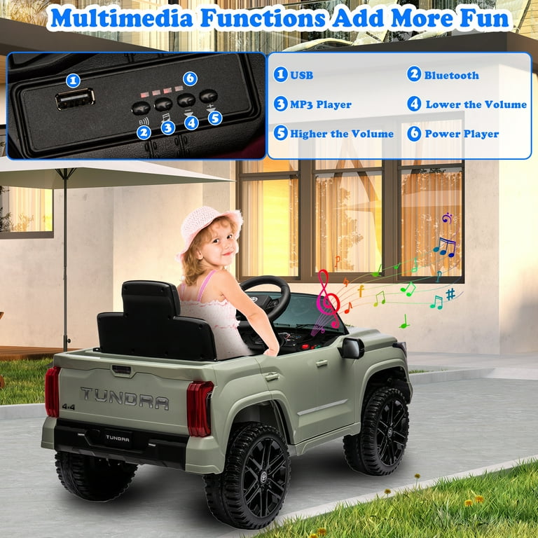 Toyota Tundra Ride On Cars for Kids 12V Licensed Toyota Tundra
