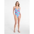 thumbnail image 2 of No Boundaries Halter Triangle One Piece Swimsuit, Women's XXS-XXL, 2 of 5