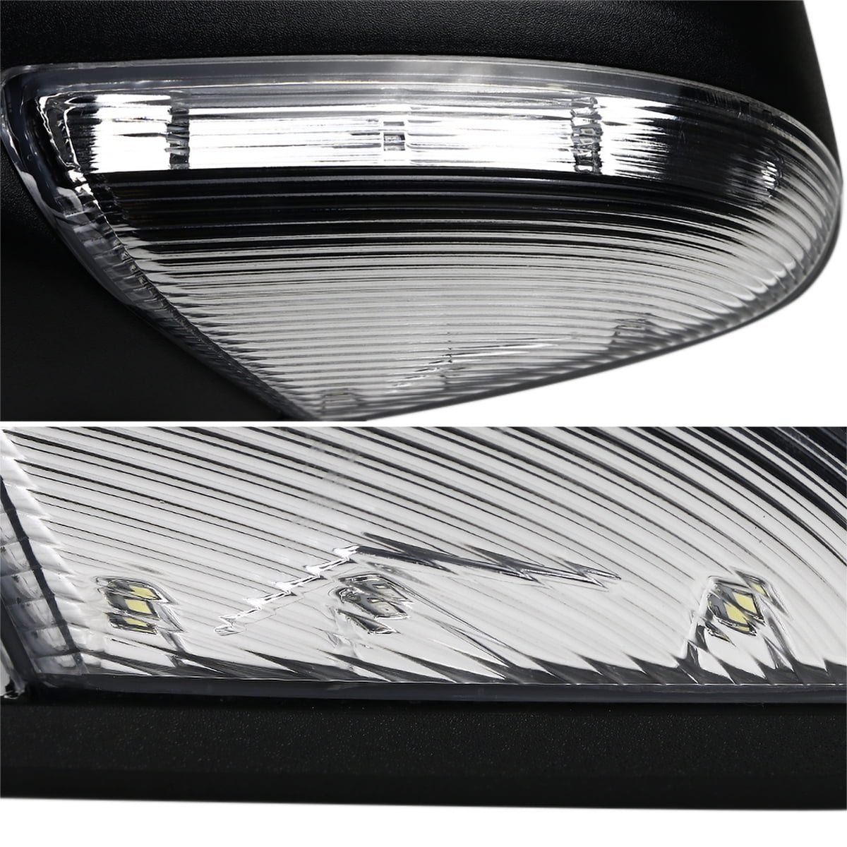 Spec-D Tuning Power Fold Heated Temp Sensor Left Driver Side Mirror Compatible with 2013-2019 Dodge Ram 1500
