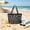 168#Black, variant on Mesh Beach Bag Foldable Shoulder Tote, Portable Shopping Bag for Travel and Daily Use, Large Capacity Storage Bag for Commuting, Lightweight Pleated Bag for Beach and Errands
